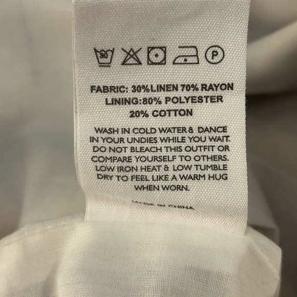 Peppermayo born for Bordeaux linen midi skirt Floral Wave - Picture 9 of 9